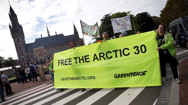Western nations have criticised Russia's treatment of the activists Western nations have criticised Russia's treatment of the activists