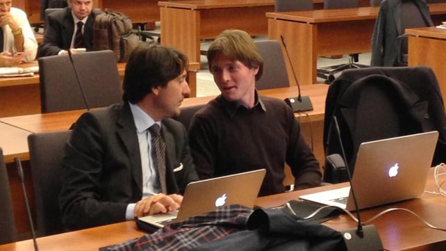 Raffaele Sollecito (R) sits in the courtroom waiting for the hearing to begin Raffaele Sollecito (R) sits in the courtroom waiting for the hearing to begin