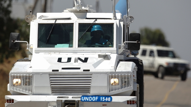 Irish troops are serving with the United Nations Disengagement Observer Force in Syria Irish troops are serving with the United Nations Disengagement Observer Force in Syria