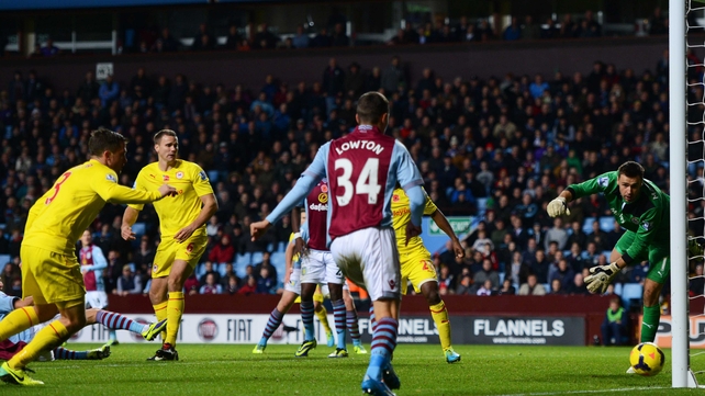 Aston Villa claimed a rare home victory