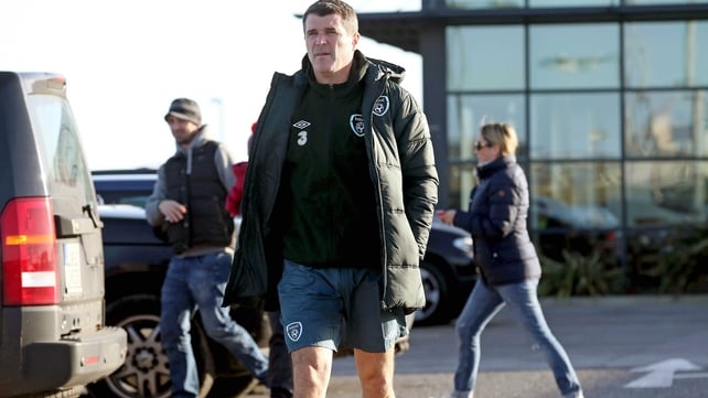 Keane went straight on to the training pitch to ensure everything was in place for the start of the morning session