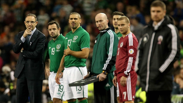 Andy Reid was a late substitute at the Aviva Stadium last night