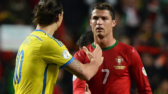 Ronaldo scored the only goal of the game for Portugal against Sweden in the first leg