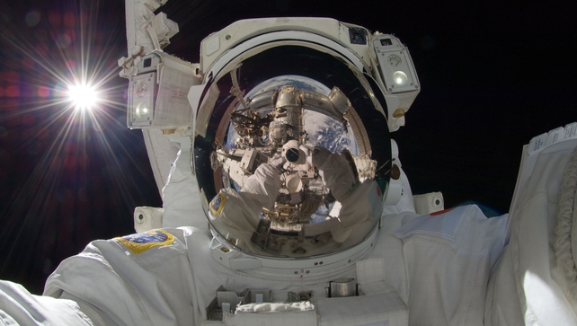 International Space Station astronaut Aki Hoshide taking a selfie in space (Picture: NASA) International Space Station astronaut Aki Hoshide taking a selfie in space (Picture: NASA)