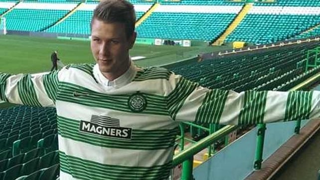 Holmbert Fridjonsson will officially join Celtic in the new year (pic: Celticfc.net)