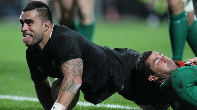 Liam Messam was among the try-scorers as when New Zealand beat Ireland 60-0 in June of 2012