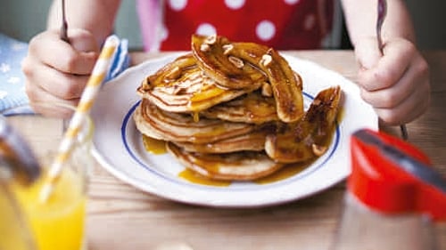 Caramelised Banana American Pancakes