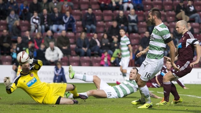 Joe Ledley scores Celtic's fourth goal