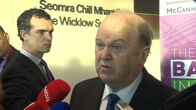 Michael Noonan says that the improvement in the economy is picking up Michael Noonan says that the improvement in the economy is picking up
