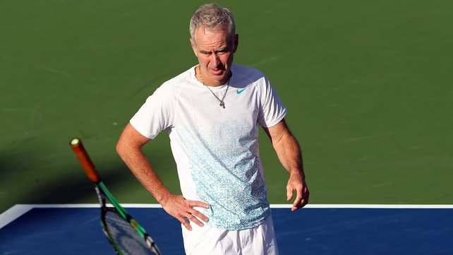 John McEnroe at the 2013 US Open at USTA Billie Jean King National Tennis Center in September
