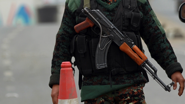 Security officials said ten people were killed instantly Security officials said ten people were killed instantly