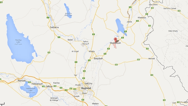 Miqdadiya is northeast of Baghdad (Pic: Google Maps) Miqdadiya is northeast of Baghdad (Pic: Google Maps)