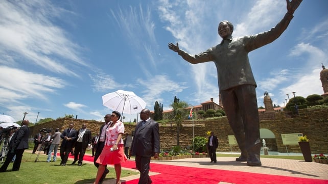 A statue of former South African president Nelson Mandela is unveiled at Union Buildings A statue of former South African president Nelson Mandela is unveiled at Union Buildings