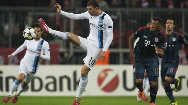 Edin Dzeko bagged a brace for Manchester City