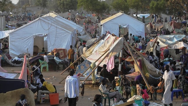 South Sudanese continue to flock to the UN compound at Juba as fears of a resumption of fighting in the capital fester South Sudanese continue to flock to the UN compound at Juba as fears of a resumption of fighting in the capital fester