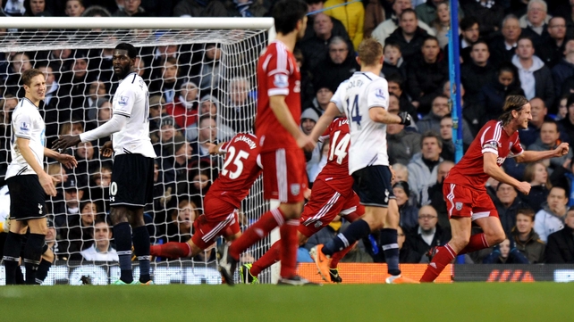 Jonas Olsson wheels away following his equaliser for West Brom