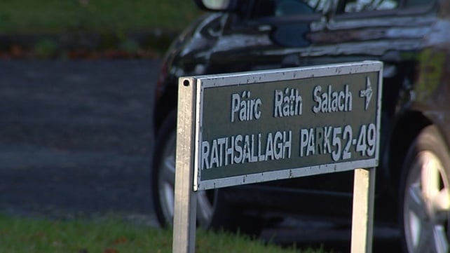 The victim was found with stab injuries at Rathsallagh Park The victim was found with stab injuries at Rathsallagh Park