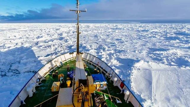 The Akademik Shokalskiy has been stuck in ice since Christmas Eve The Akademik Shokalskiy has been stuck in ice since Christmas Eve