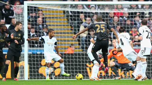 Fernandinho opened the scoring for Manchester City