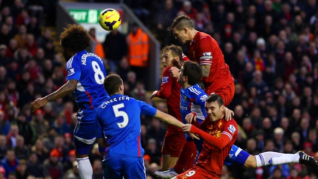 Daniel Agger scored Liverpool's first goal against Hull on New Year's Day
