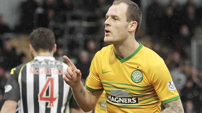 Ireland international Anthony Stokes hit Celtic's second goal in the 58th minute