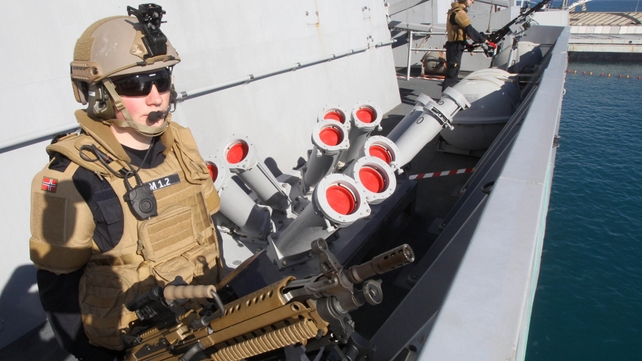 Norwegian marines were tasked with assisting in the transport of chemical agents from Syria Norwegian marines were tasked with assisting in the transport of chemical agents from Syria