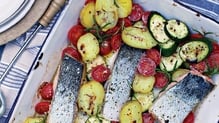 Salmon Tray Bake Salmon Tray Bake