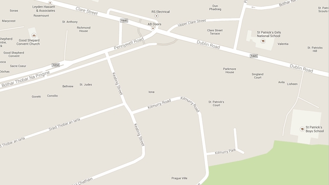The collision occurred at the Kilmurry Road roundabout (Pic: Google Maps) The collision occurred at the Kilmurry Road roundabout (Pic: Google Maps)