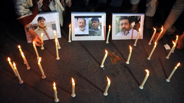 People light candles in honour of Aitzaz Hassan and a police officer killed in a separate attack People light candles in honour of Aitzaz Hassan and a police officer killed in a separate attack