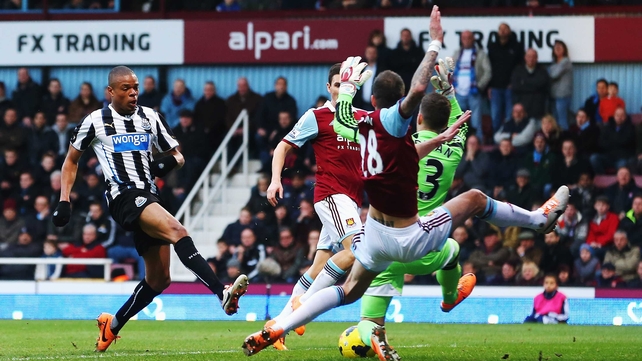 Loic Remy grabbed Newcastle's second as the Geordies beat West Ham