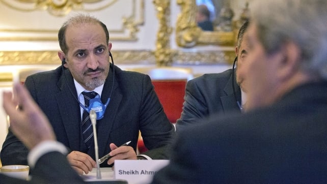 Ahmad al-Jarba said in Istanbul after his National Coalition group that it would attend Wednesday's peace conference in Switzerland Ahmad al-Jarba said in Istanbul after his National Coalition group that it would attend Wednesday's peace conference in Switzerland