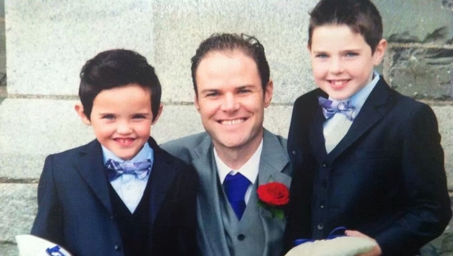 Stephen Carroll engraved the two watches for his sons Keelan (L)and Senan Stephen Carroll engraved the two watches for his sons Keelan (L)and Senan