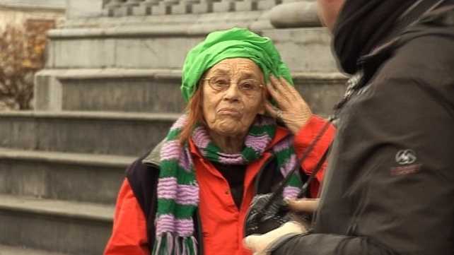 Margaretta D'Arcy was convicted of trespassing on the airport runway last October Margaretta D'Arcy was convicted of trespassing on the airport runway last October