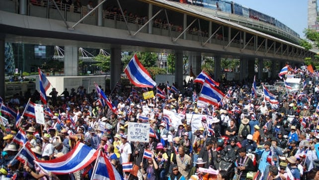 The emergency decree gives security agencies the power to impose curfews and detain suspects without charge The emergency decree gives security agencies the power to impose curfews and detain suspects without charge