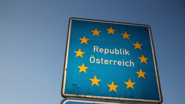 The boy was arrested at the Austrian border where he was stopped by police as he fled on his bicycle The boy was arrested at the Austrian border where he was stopped by police as he fled on his bicycle