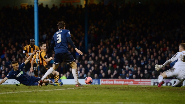 Matty Fryatt puts Hull City in front at Southend