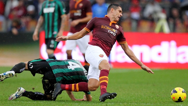Marco Borriello of Roma, who has moved to West Ham on loan