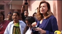 RTÉ News: Hollande's ex Valerie Trierweiler visits India RTÉ News: Hollande's ex Valerie Trierweiler visits India