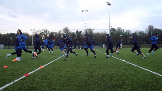 St Patrick's Athletic training in Abbotstown today