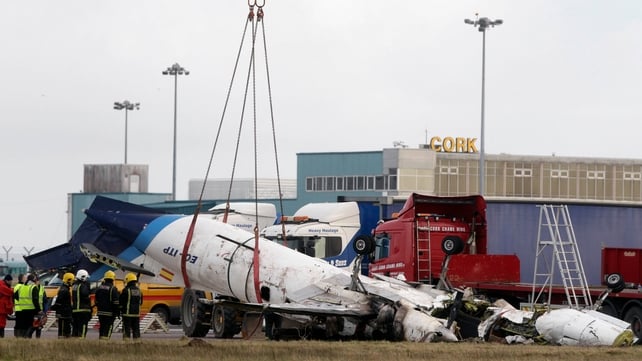 File photo of the wreckage of the Manx2 plane in which six people where killed File photo of the wreckage of the Manx2 plane in which six people where killed