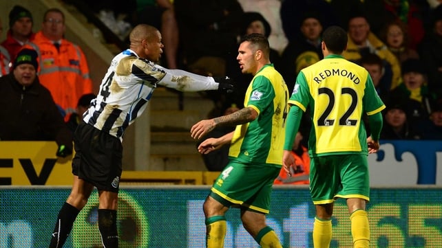Loic Remy and Bradley Johnson both received their marching orders at Carrow Road