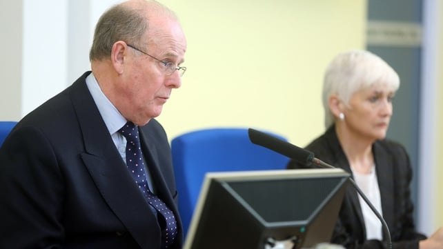 Sir Anthony Hart with Panel member Geraldine Doherty at the Historical Institutional Abuse Inquiry Sir Anthony Hart with Panel member Geraldine Doherty at the Historical Institutional Abuse Inquiry