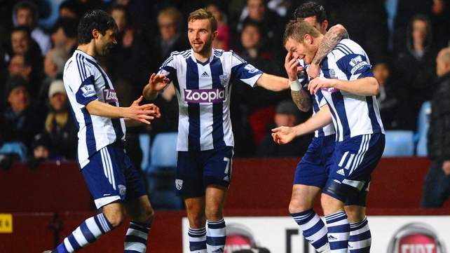 Six goals were scored in the opening 45 minutes at Villa Park