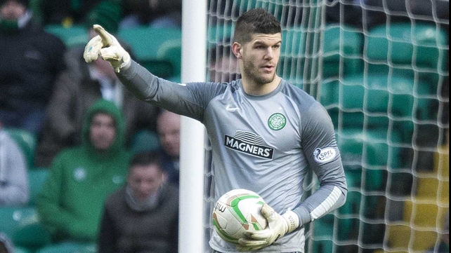 Fraser Forster withstood a couple of nervous moments to keep a clean sheet for Celtic