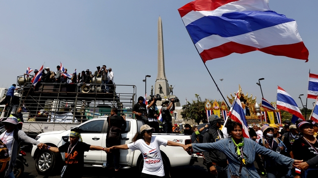 There is no sign of an end to the protests in Bangkok (Pic: EPA) There is no sign of an end to the protests in Bangkok (Pic: EPA)
