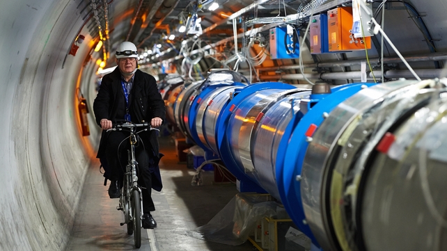 Even the Large Hadron Collider is so big that scientists use bikes to get around (Pic: EPA) Even the Large Hadron Collider is so big that scientists use bikes to get around (Pic: EPA)