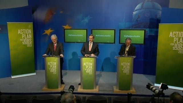 Tánaiste Eamon Gilmore, Taoiseach Enda Kenny and Minister Richard Bruton held a press conference on the initiative this morning Tánaiste Eamon Gilmore, Taoiseach Enda Kenny and Minister Richard Bruton held a press conference on the initiative this morning
