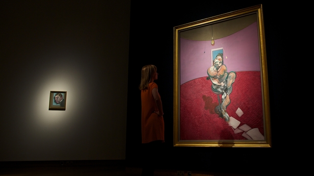 The 1.83m tall canvas of George Dyer was expected to fetch around £28m The 1.83m tall canvas of George Dyer was expected to fetch around £28m