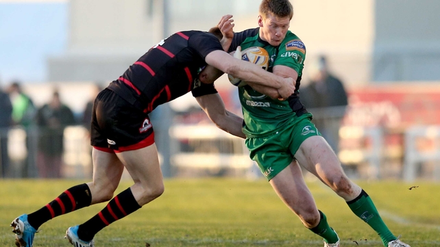 Edinburgh's Dougie Fife tackles Eoin Griffin of Connacht