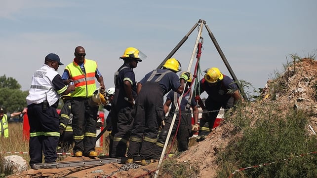 After being medically assessed the miners have been handed over to police (pic credit: EPA) After being medically assessed the miners have been handed over to police (pic credit: EPA)